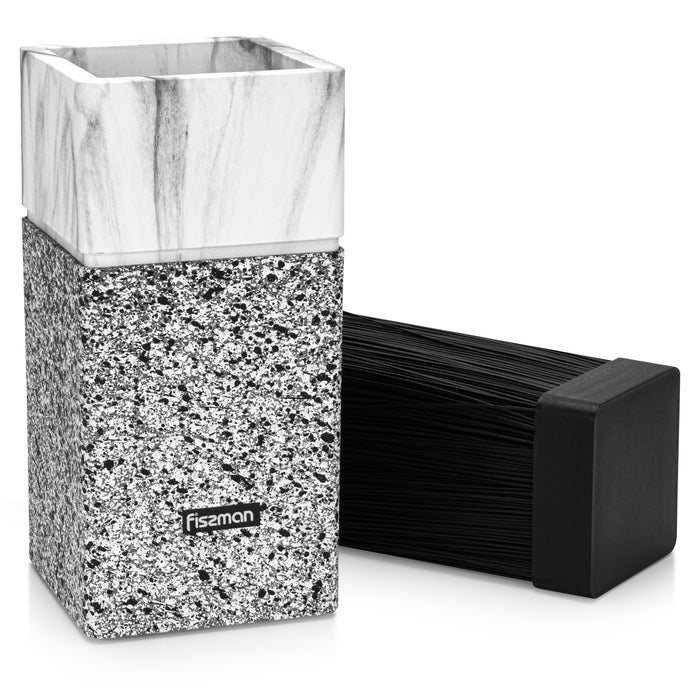 Knife Stand with Removable Straw 23cm, Plastic, Universal Knife Organizer