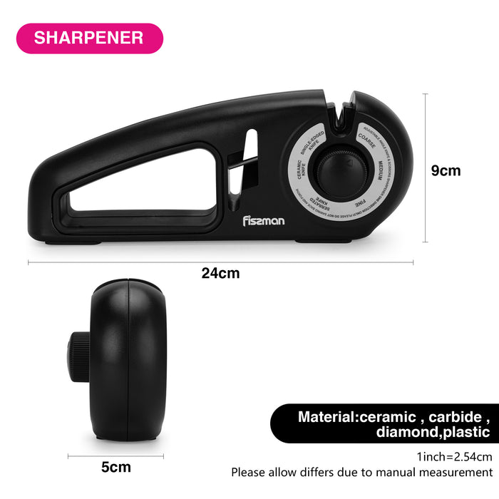 7-Stage Knife Sharpener w/Scissors Sharpening Slot