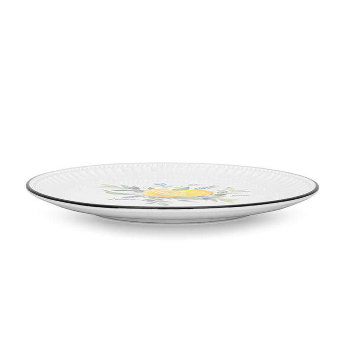 2-Piece Plates Lemon Provence Porcelain 21cm