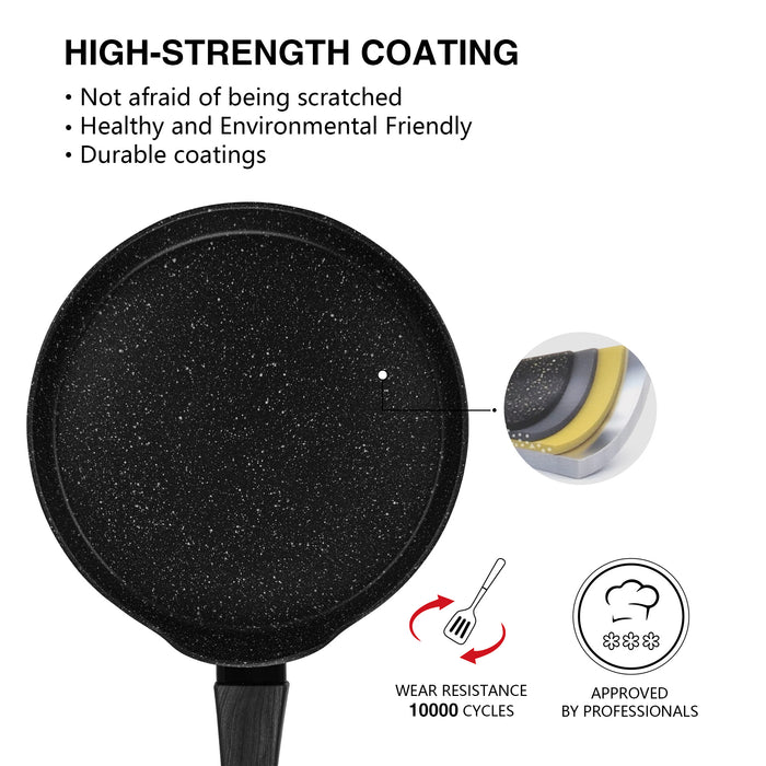 Crepe Pan Angela 24cm with Aluminum and Non- Stick Coating