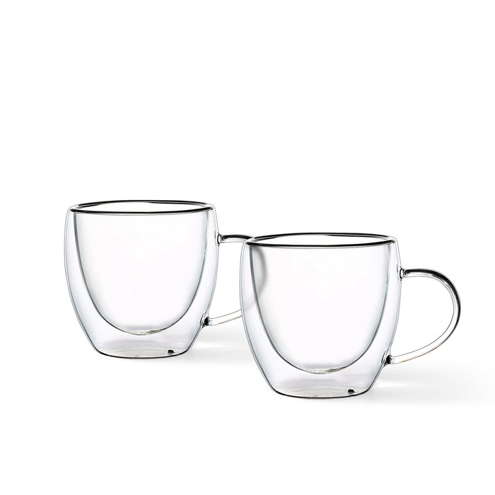 2-Piece Double Wall Mugs 300 ml (Borosilicate Glass)