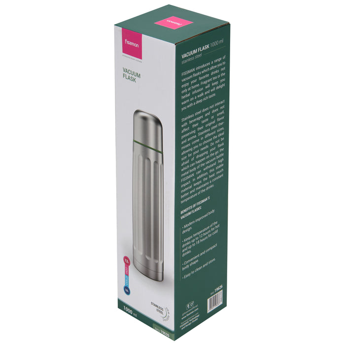 Stainless Steel Flask 12-Hour Insulation (1000ml)