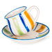 180ml Mug and Saucer Porcelain with Elegant And Minimalist Design