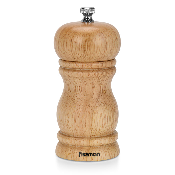 Manual Salt and Pepper Grinder 11cm, Light Brown Ceramic Mill, Adjustable Spice Grinder for Peppercorns, Salt, and Dry Spices