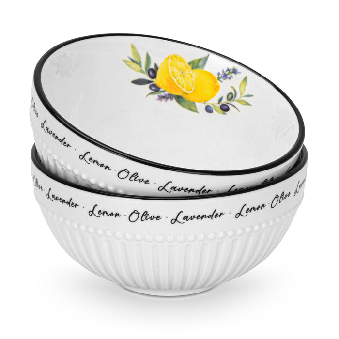 2-Piece Bowl Lemon Provence 12cm Porcelain