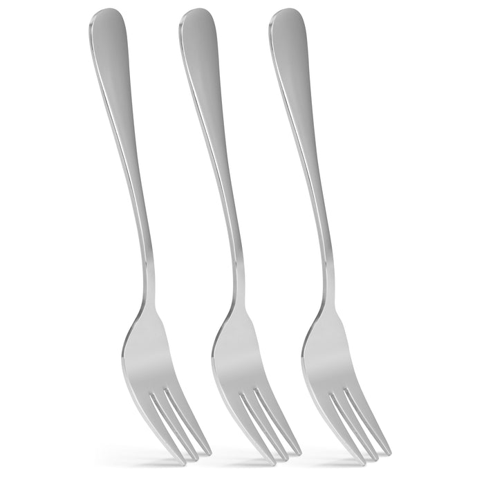 3-Piece Dessert Forks Flavia 14cm Stainless Steel