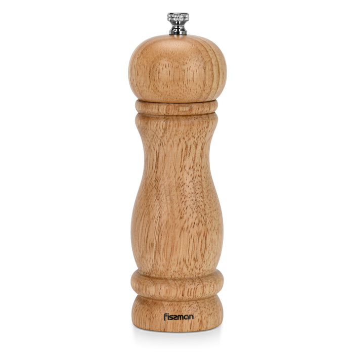 Manual Salt and Pepper Grinder 16.5cm, Light Brown Ceramic Mill, Adjustable Spice Grinder for Peppercorns, Salt, and Dry Spices