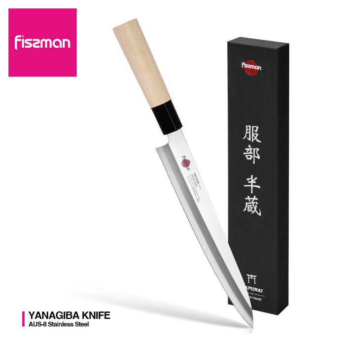 9.5" Yanagiba Knife SAMURAI HANZO 24cm(Steel AUS-8)