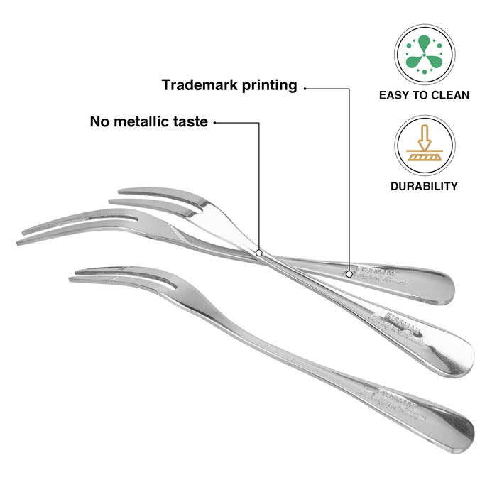 3-Piece Fruit Forks Flavia 13cm Stainless Steel