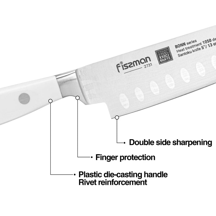5'' Santoku Knife Bonn (X50CrMoV15 steel)