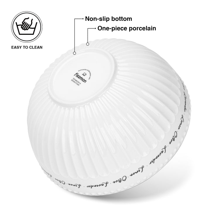 Salad Bowl Lemon Provence Porcelain 20cm