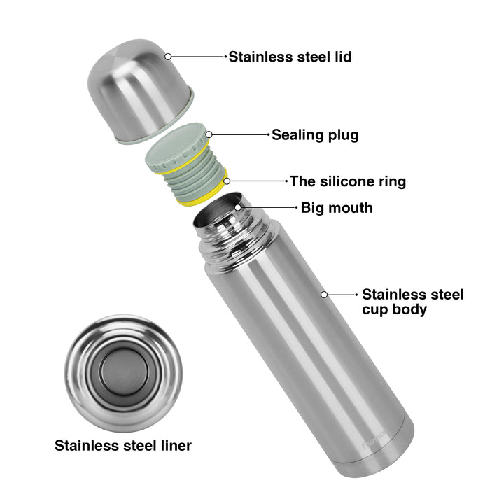 Double Wall Vacuum Flask 750 ml (Stainless Steel)