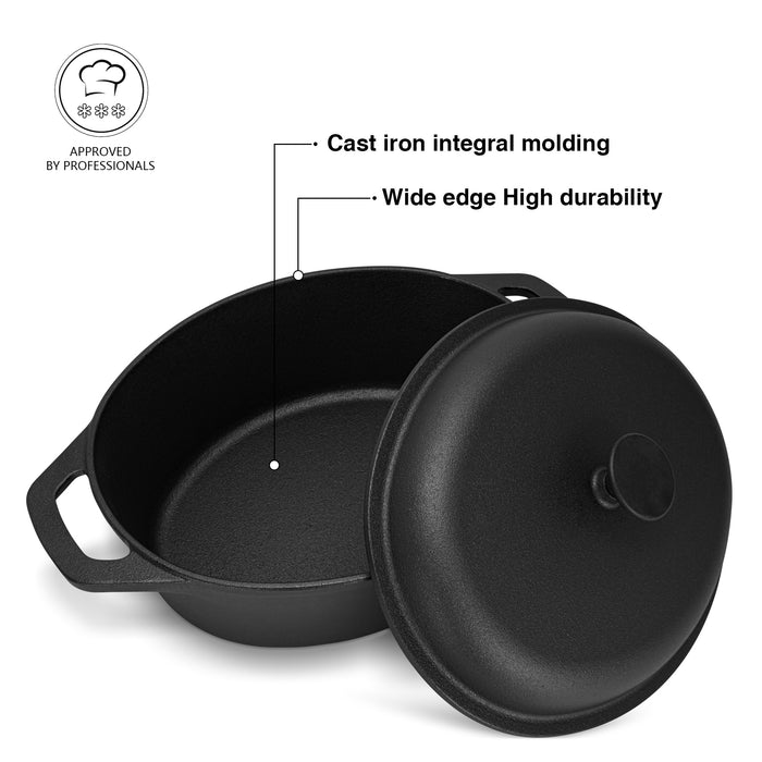 Casserole with Lid  33x26cm/6LTR with lid (cast iron)
