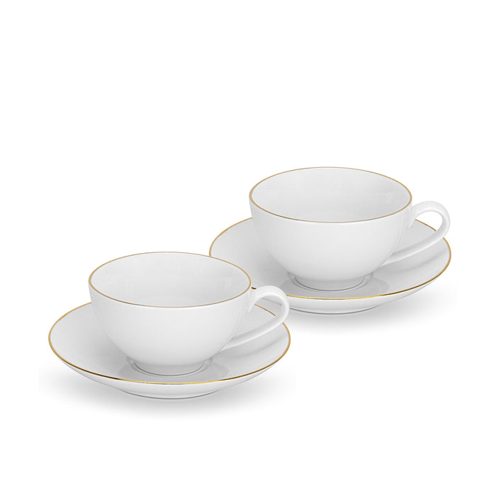 2-Piece Cups FLOREE 220ml with Saucers (New Bone China)