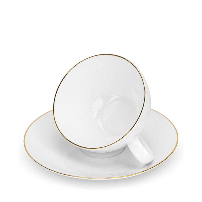 2-Piece Cups FLOREE 430ml with Saucers (New Bone China)