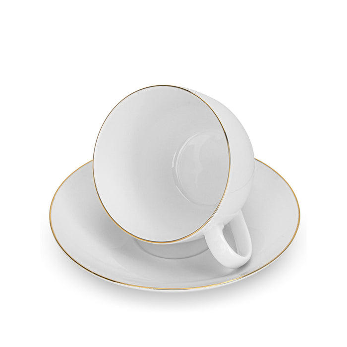 2-Piece Cups FLOREE 270ml with Saucers (New Bone China)