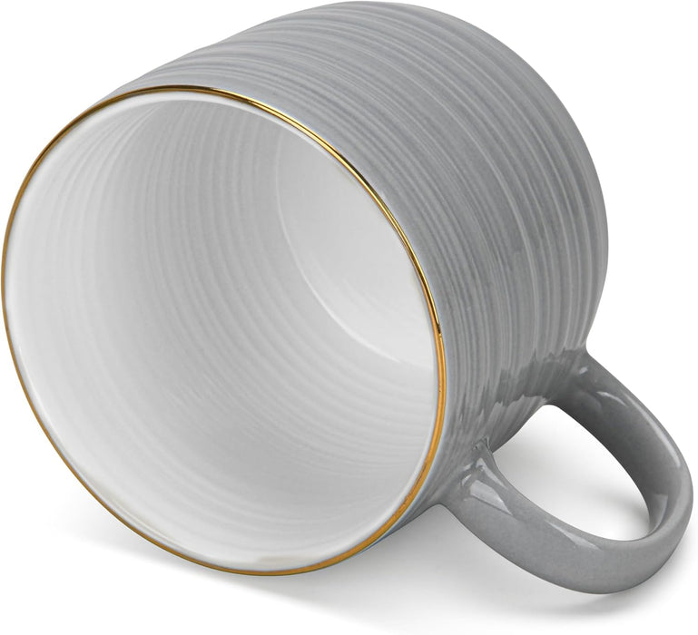 2-Piece Mugs Firmina Gray 350ml New Bone China