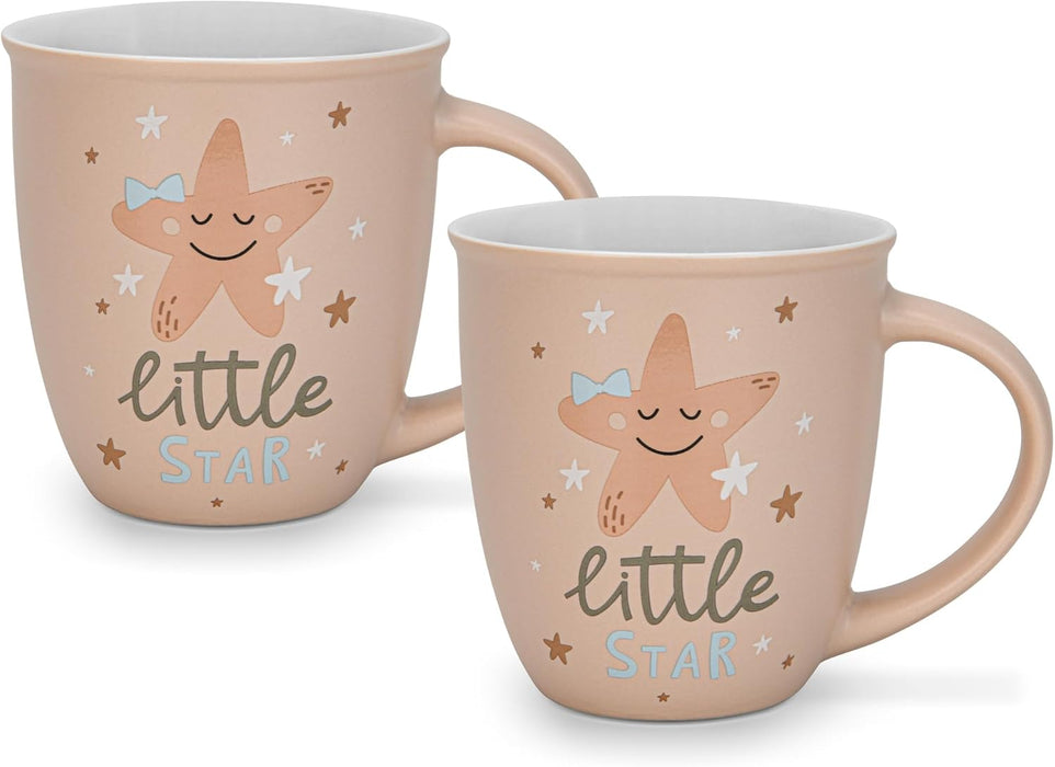2-Piece Mugs 380ml Little Star New Bone China