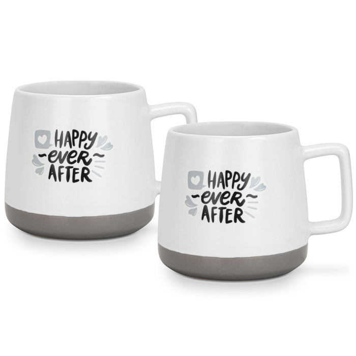 2-Piece Mugs 400ml Happy Ever After New Bone China
