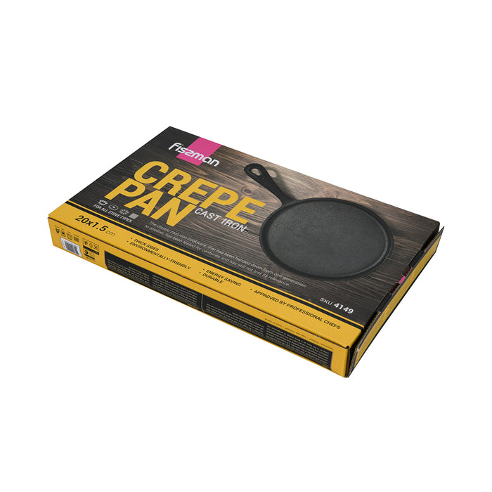 Crepe Pan 20cm Cast Iron