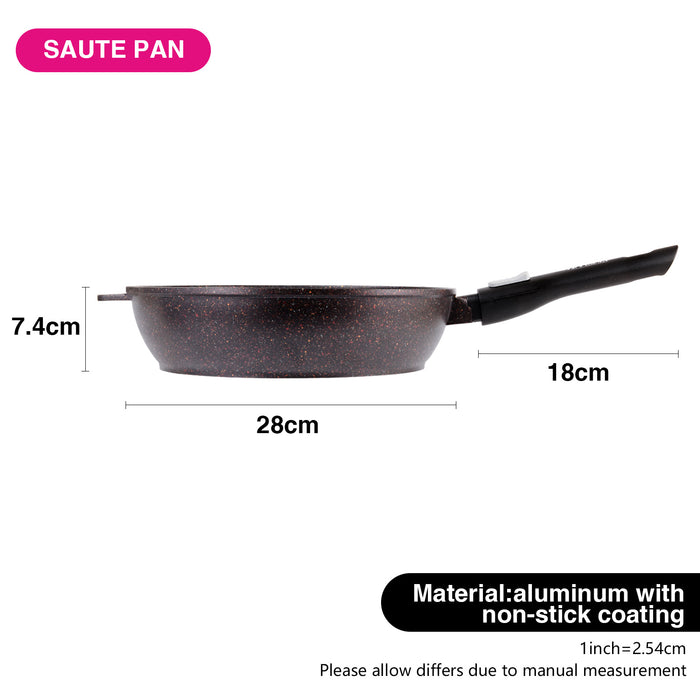 Frying Pan with Detachable Handle 20cm - Aluminum with Non-Stick Coating