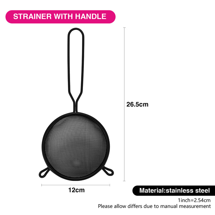 Strainer 12cm With Handle Steel