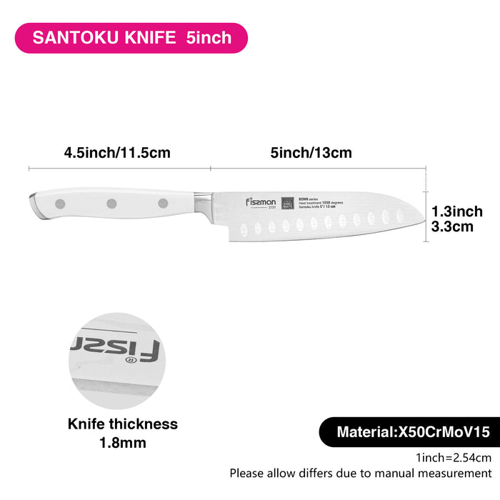 5'' Santoku Knife Bonn (X50CrMoV15 steel)