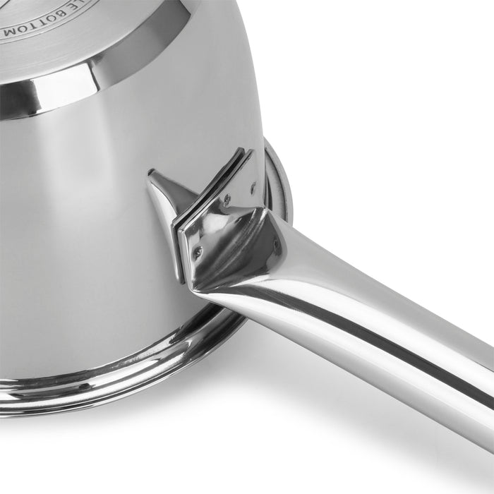 Saucepan 12cm/0.9LTR Without Lid Stainless Steel Leda Series