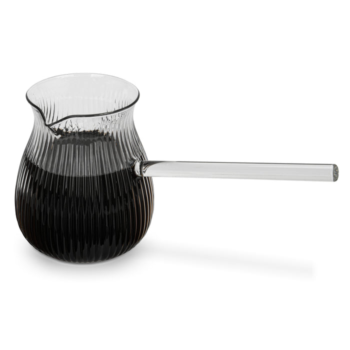 Glass Turkish Coffee Pot 500mL, High-Heat Resistant Glass Teapot