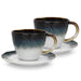 Set of 2 Cups GALACTICA 230 ml With Saucers (Porcelain)