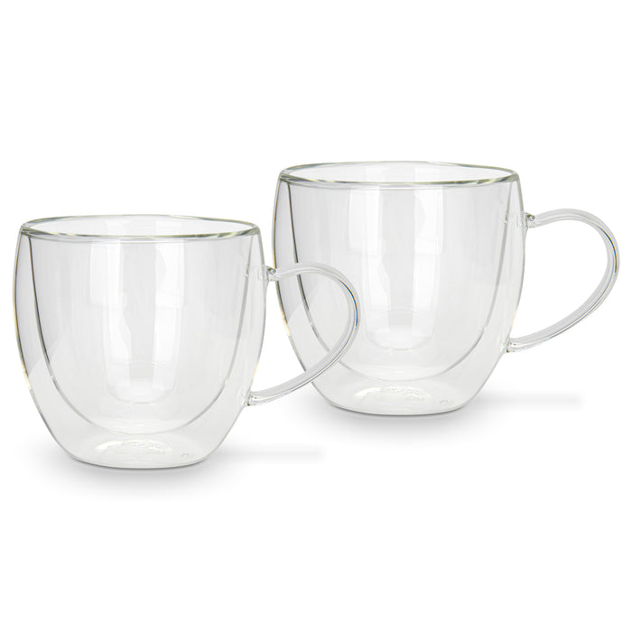 2-Piece Double Wall Mugs 300 ml (Borosilicate Glass)