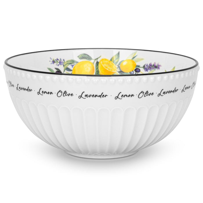 Salad Bowl Lemon Provence Porcelain 20cm