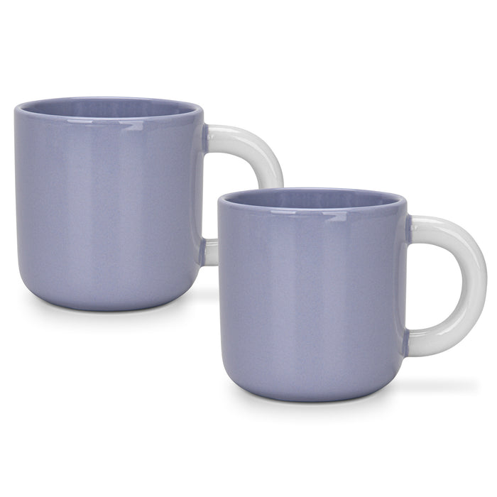 2-Piece Mugs 360ml Lilac New Bone China