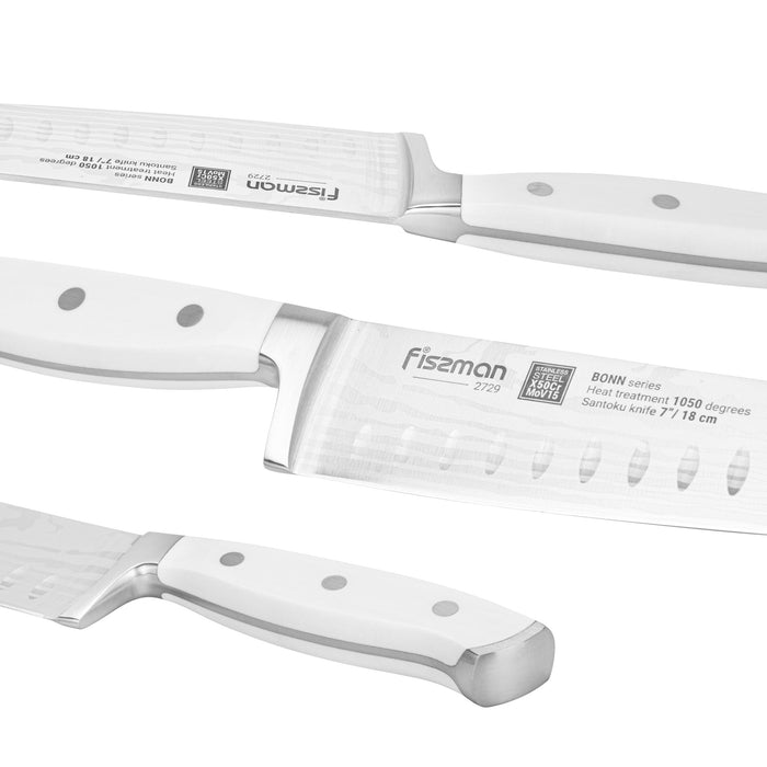7'' Santoku Knife Bonn (X50CrMoV15 Steel)