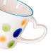 370ml Mug with Heart Handle Porcelain with Elegant And Minimalist Design