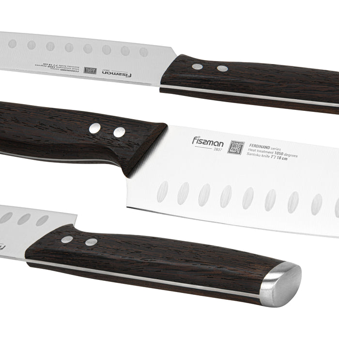 7'' Santoku Knife Ferdinand (X50CrMoV15 steel)