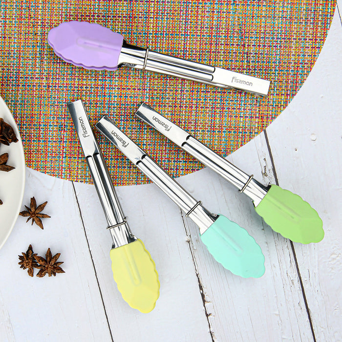Mini Tongs 17cm Stainless Steel With Silicone