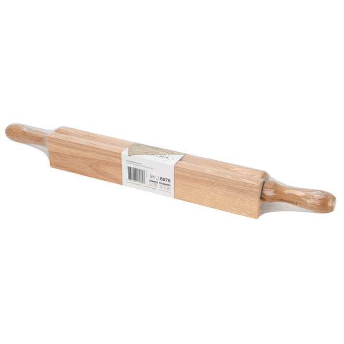 Rolling Pin 50cm With Wooden Stand Rubber Wood