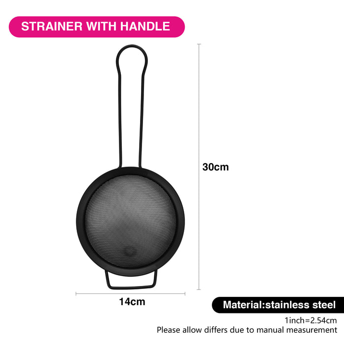 Strainer 14cm With Handle Steel