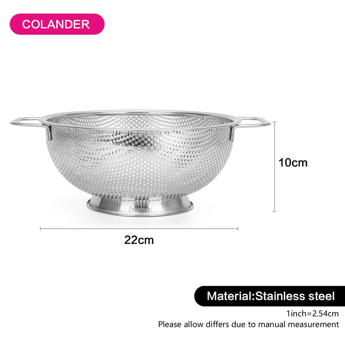 Colander Steel with Handle 22cm