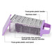 Four-Sided Vegetable Grater, Box Cheese Grater Purple