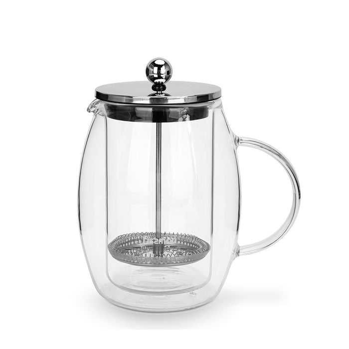 French Press Coffee Maker Double Wall Borosilicate Glass 600ml