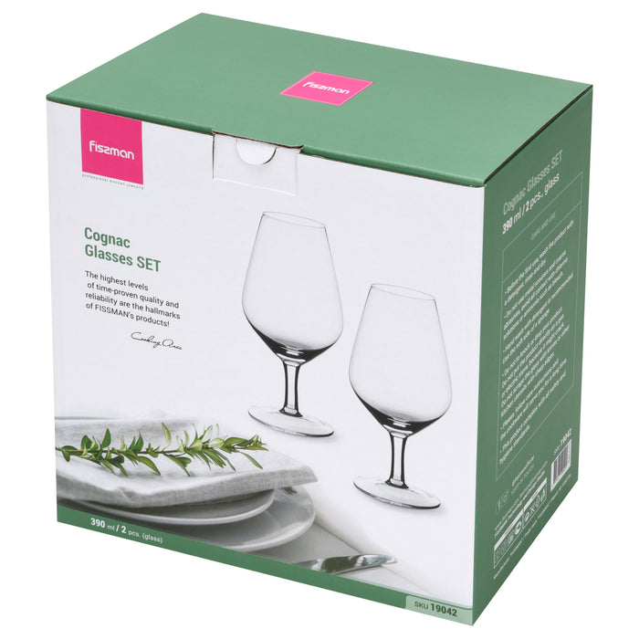 Set of 2 Cognac Glasses 390 ml (Glass)