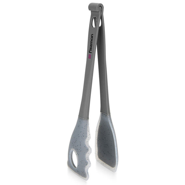 2in1 Multi-Purpose Tongs Mauris Grey 28cm (Nylon + Silicone)