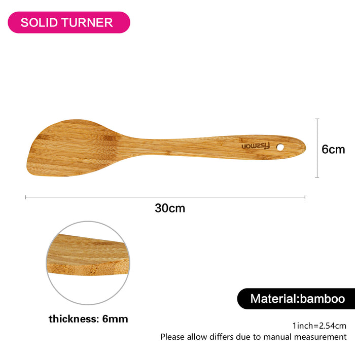Bamboo Flat Turner 30cm with Hanging Loop
