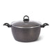 Induction Stockpot MAGNA 28x14 cm  7.35 LTR with glass lid