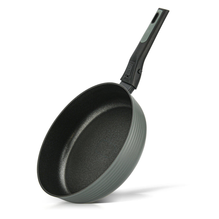 Deep Frying Pan 28cm With Detachable Handle BRILLIANT with Aluminum and Non Stick Coating