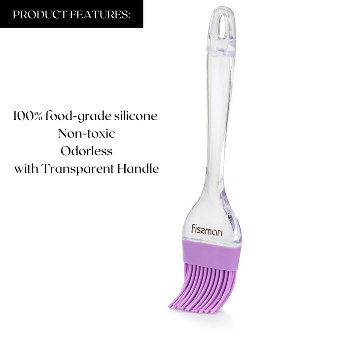 Basting Brush 22cm Silicone/Purple