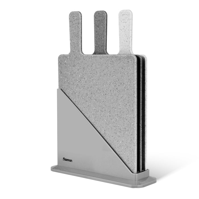 3-Piece Index Cutting Board Set With Handle 32cm (Plastic)