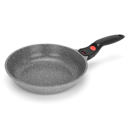 La Granite Series Frying Pan With Removable Handle And Aluminum Induction Bottom Grey/Black 26x5.8cm